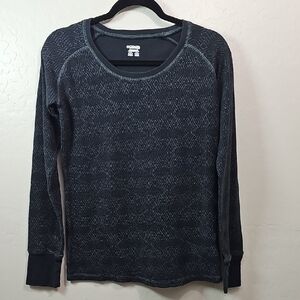 Womens Tops Columbia Dark Gray Patterned Long Sleeve Shirt, Layering, Activewear